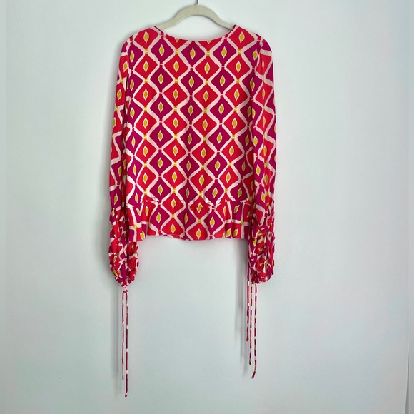 Tory Burch Silk Printed Blouse - Picture 5 of 5